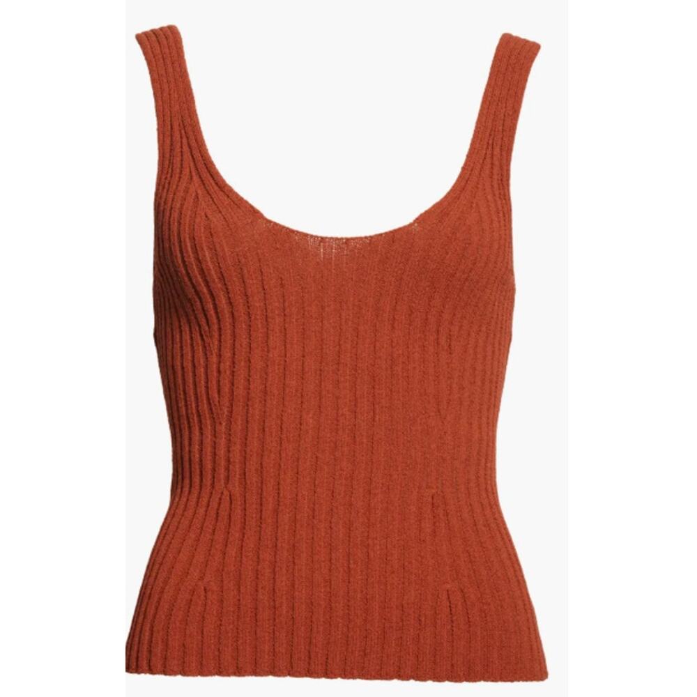 Vince Rib Tie Back Cotton Blend Tank Top Size Medium NWT